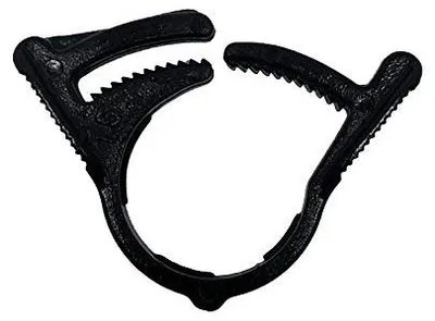 Schlauchklemmen für 16 mm Rohre, 25 Stück, schwarz