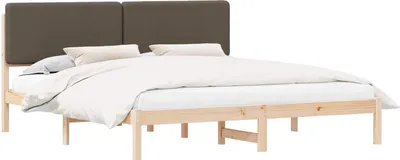 Obrázok produktu pre vidaXL Rám postele s čalúneným čelom Taupe 180 x 200 cm