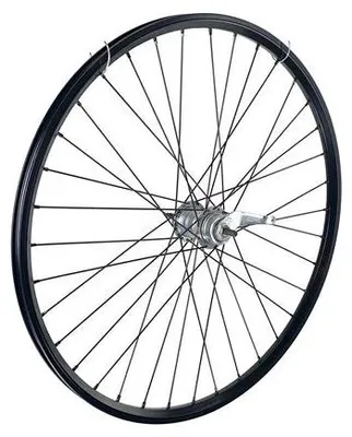Produktbild von Hinterrad 28 Zoll 622 Schwarz Black Speichen 3V Bremsnabe