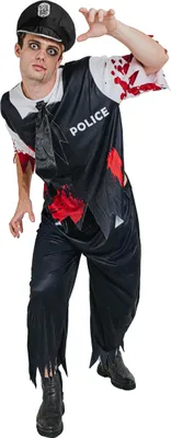 Obrázek produktu pro Zombie policejní kostým Halloween pro muže L