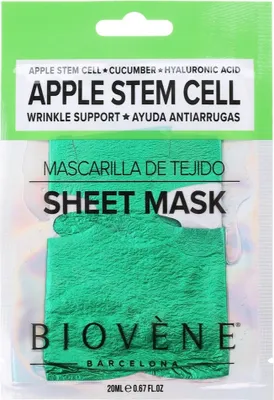 Productafbeelding van Biovene Anti-Aging gezichtsmasker met appelstamcellen en hyaluronzuur, 20 ml