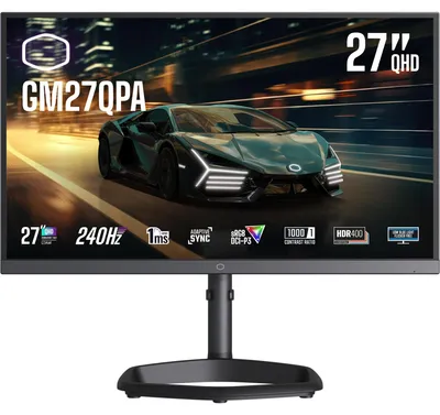 Produktbild von Cooler Master Gaming GM27QPA, 68,6 cm (27"), 2560 x 1440 Pixel, Quad HD, LCD, 5 ms, Schwarz