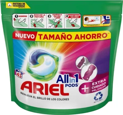 Produktbild von Ariel All-in-1 Waschmittel-Pods, 43 Stück, Farbenfrohe Reinigung