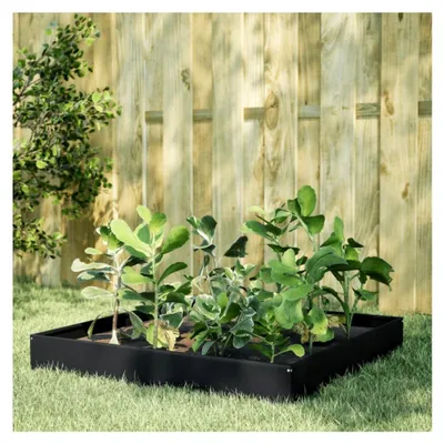 Produktbild von Hochbeet Schwarz 100x100x26 cm Stahl