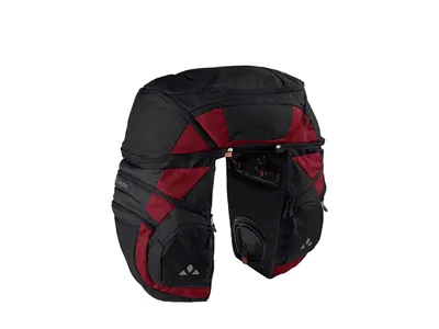 Obrázok produktu pre VAUDE Karakorum Pro, Zadný, Taška na bicykel, Polyester, Polyuretán, Čierna, Červená, 65 L, 30 kg