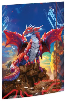 Produktbild von RNK Verlag Zeichnungsmappe "Robo-Drache" Karton DIN A3
