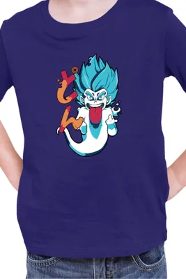 Zdjęcie produktu dla Koszulka Dziecięca Japan Manga Anime Comics Animation Dragon Anime Manga Ball Vegeta 10, 7-8 Jahr - 128 / Ciemnoniebieski