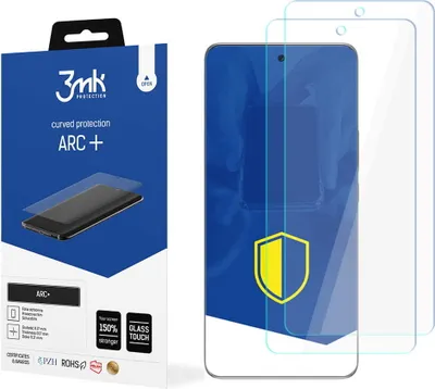 Produktbild von 3mk Display Schutzfolie ARC+ für Honor 60 Pro  0,17mm Self-Heal (2 Stück)