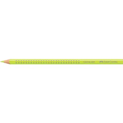 Zdjęcie produktu dla Faber-Castell 112402 FABER-CASTELL trójkątny ołówek kolorowy Colour GRIP, neonowy żółty