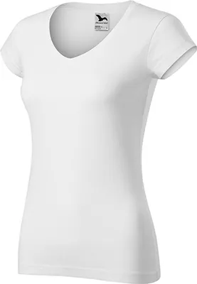 Produktbild von Damen-T-Shirt Malfini FIT V-NECK 162 weiß
