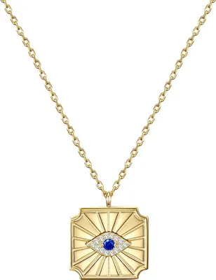 Produktbild von Glanzstücke München Halskette Allsehendes Auge Sterling Silber Zirkonia 45,0 cm Basiskette + 5,0 cm Verlängerung 50080616