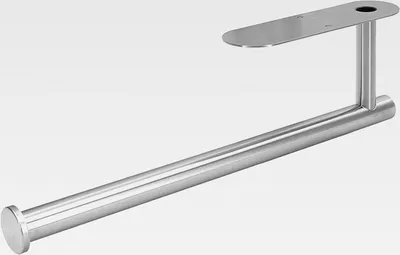 Produktbild von Küchenrollenhalter ohne Bohren VonBueren | Farbe: Silber | Rollenhalter Montage unter dem Schrank oder an der Wand | Halter für Küchenrolle