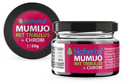 Produktbild von Bioherba Mumijo Extrakt Shilajit mit Tribulus 20g