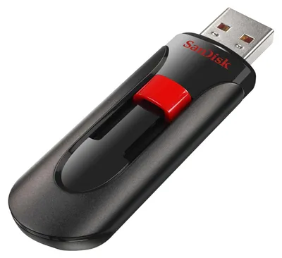 Obrázok produktu pre SanDisk Cruzer Glide, 128 GB, USB Typ-A, 2.0, Klzné, 6,8 g, Čierna, Červená