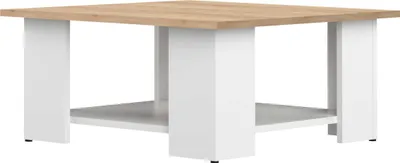 Produktbild von Couchtisch Square 67x67 - weiß/Eiche