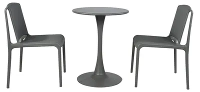Produktbild von home24 Gartensitzgruppe - 3-teilig - Stahl / Polypropylen