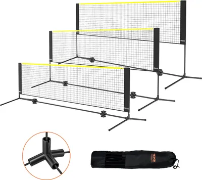 Image de VEVOR Filet de Badminton 3m Set Outdoor Portable Volleyball Pickleball Filet de Tennis