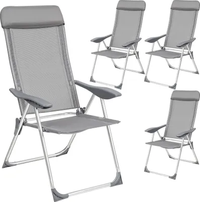 Produktbild von 4er Set Gartenstuhl Maurine klappbar 73 x 59 x 110 cm