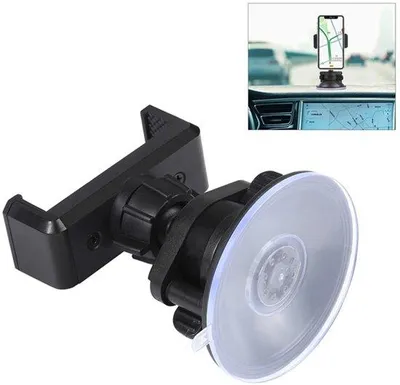 Productafbeelding van 360 Graden Draaibare Zuignap Telefoonhouder - Voor Smartphones 6-9 cm