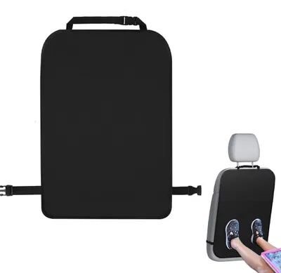 Produktbild von Autositz-Organizer - 45 x 60 cm - Vordersitz-Rückenschutz - Trittschutz und Sitzschutz - Wasserdichtes Oxford-Gewebe - Schwarz