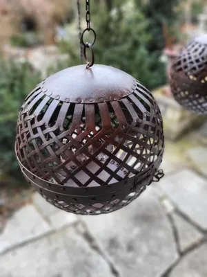 Productafbeelding van Hanglamp Romina, donkerbruin gelakt. Hanglamp Romina, donkerbruin gelakt - diameter: 20 cm