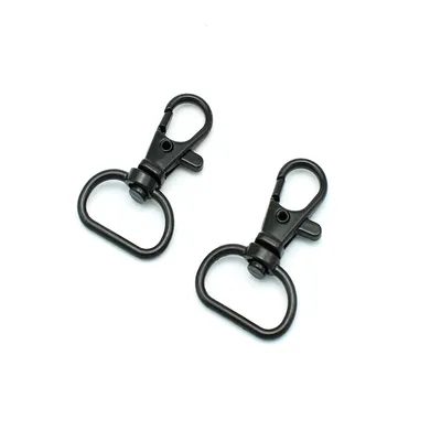 Produktbild von 25 Schnapphaken mit Wirbel 40 x 30mm Gurtbreite 20mm Karabiner