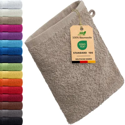 Produktbild von AR Line ARIZONA Handtuch-Serie – 500 g/m² Frottier in 9 Größen verfügbar, Größe: Waschhandschuh 15x21 cm, Farbe: Beige