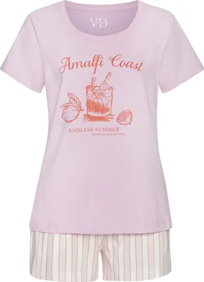 Produktbild von Vivance Dreams Shorty 2 -teilig rosa-weiß-gestreift Größe 32/34
