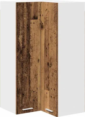 Image de vidaXL Armoire suspendue bois ancien et blanc 57 x 57 x 100 cm Bois composite