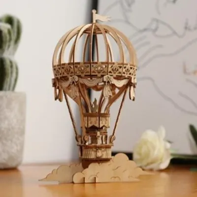 Immagine prodotto di ROBOTIME Rolife 3D puzzle in legno mongolfiera 140 pezzi
