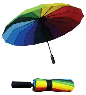Immagine prodotto di Ombrello pieghevole a forma di arcobaleno con apertura automatica