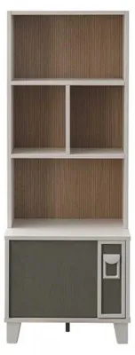 Produktbild von Bücherregal Bücherschrank Standregal Regal Holz Grau Kinderzimmer