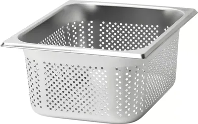 Produktbild von RIEBER GN-Behälter 1/2 18/10 Edelstahl, Tiefe: 140 mm, gelocht