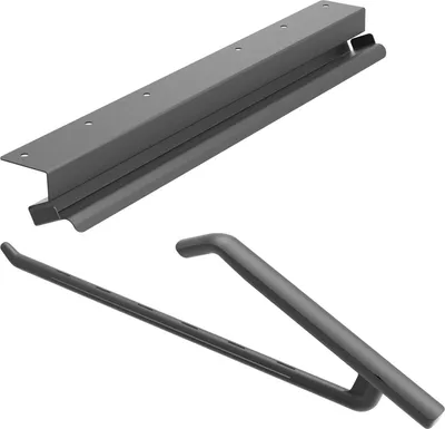 Produktbild von PEKA Hosenhalter-Set 550 mm Pecasa Stahlblech mit Feinstruktur schwarz