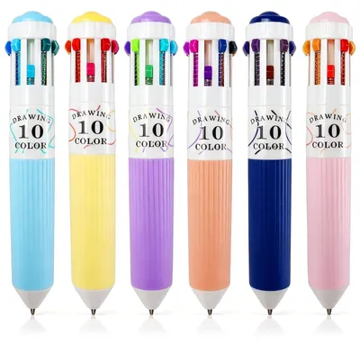Image de Stylo multicolore 10 en 1 avec 60 couleurs