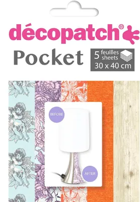 Produktbild von Décopatch DP014O, Kunstpapier, 5 Blätter