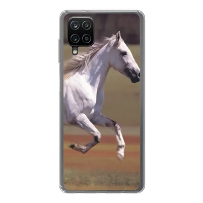 Produktbild von MuchoWow® Handyhülle Schutzhülle Hülle für Samsung Galaxy A12 Pferd - Licht - Gras Silikon Softcase Handy Hülle - Bild