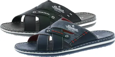 Produktbild von Rieker 21099 Herren Sandalen Pantoletten Clogs , Größe:40 EU, Farbe:Blau