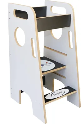 Produktbild von Skyline Steh und Lernturm Baby ab 1 Jahr Montessori Learning Tower Tritthocker Kinder Kitchen Helper Kinderhochstühle