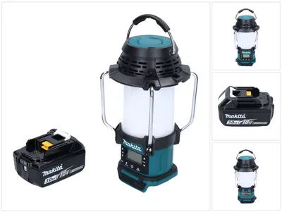 Produktbild von Makita DMR 055 F1 Akku Radio 18 V FM mit Laterne 360° Taschenlampe + 1x Akku 3,0 Ah - ohne Ladegerät