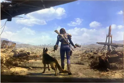 Productafbeelding van Fallout 4 Kunstafdruk, Buurtpatrouille, 30 x 40 cm - ongeramd