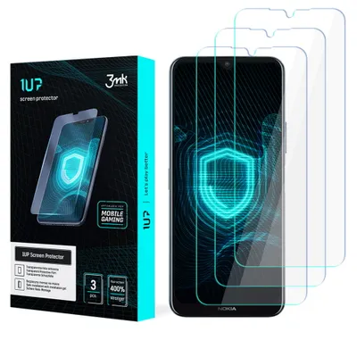 Produktbild von 3mk Display Schutzfolie 1UP für Nokia G50 5G transparent Gaming (3 Stück)