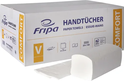 Produktbild von Fripa Papierhandtuch Comfort 4042102 25x23cm 20x160Bl.