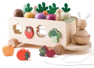 Image de Omgoods - Jouets en bois Montessori pour tout-petits, jeu éducatif de tri