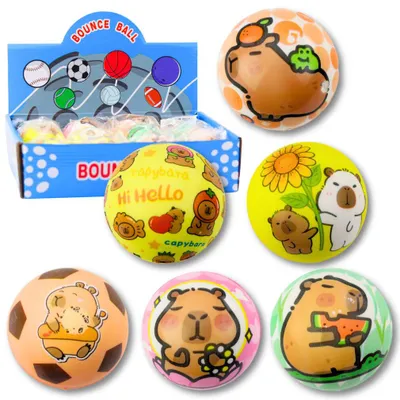 Produktbild von Schaumstoffball für Hüpfspaß, Capybara, 6,5 cm