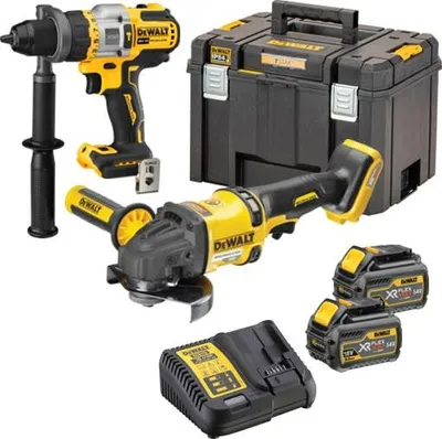 Zdjęcie produktu dla Dewalt Zestaw Combo 18V Dck2016T2T (Dcd999 + Dcg418) 2X6,0Ah