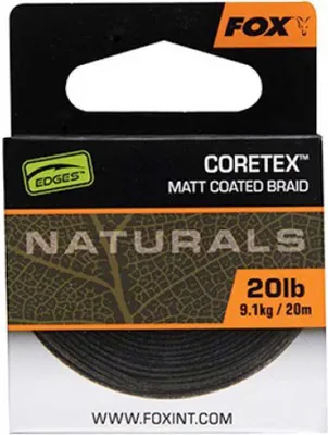 Produktbild von Fox Naturals Coretex x - 20m Vorfachschnur, Tragkraft:20lb / 9.1kg