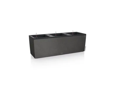 Obrázek produktu pro Lechuza Velkoobjemový truhlík Trio Stone 129x41x44 cm, granitově černá