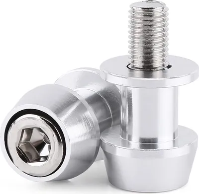 Obrázek produktu pro Motocyklové CNC hliníkové slitiny kyvné rameno cívky posuvníky stojan kyvné rameno cívky (8 mm, stříbrné)