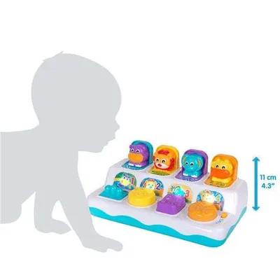 Produktbild von Playgro Playgro Musical Pop Up Toy - Interaktives Babyspielzeug - Musik und Licht - Bauernhofgerusche - 2 Spielmglichkeiten